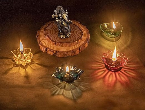 Reusable 3D Reflection Rangoli Diya