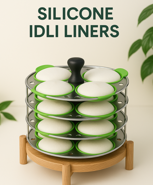 Food Grade Silicone Idli liners ( Eco-Friendly ) ☘️