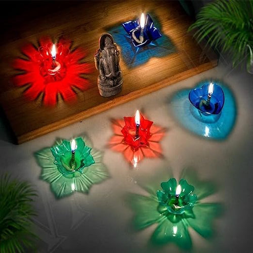 Reusable 3D Reflection Rangoli Diya